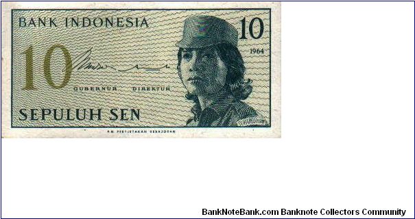 10 Sen * 1964 * P-92 Banknote