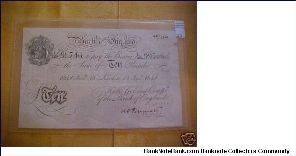 White Ten Pound Note. Awesome & Scarce. Banknote