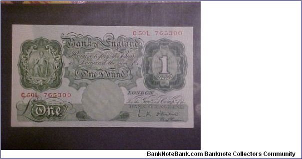 50's 1 Pound note Banknote