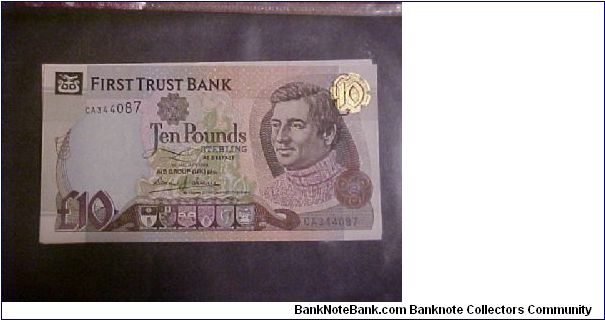 First Trust Bank/Allied Irish Bank 10 Pound Banknote