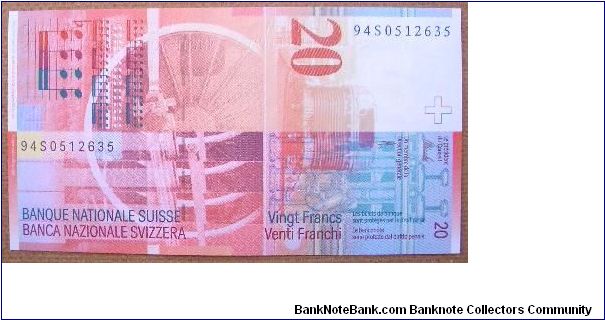 Banknote from Switzerland year 1996