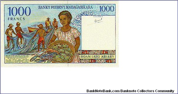 Banknote from Madagascar year 1994