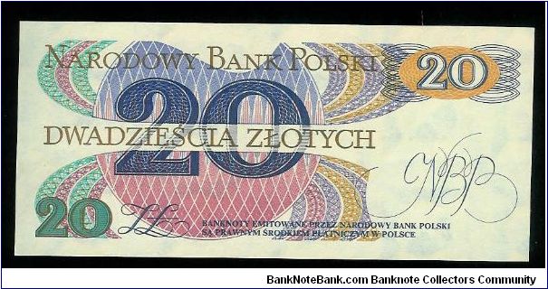 Banknote from Poland year 1982