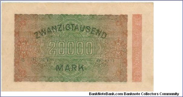 Banknote from Germany year 1923