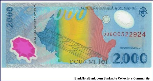 Banknote from Romania year 1999