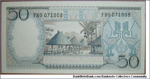 Banknote from Indonesia year 1964