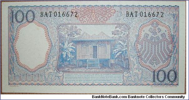 Banknote from Indonesia year 1964