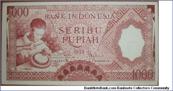 1000 Rupiah Banknote