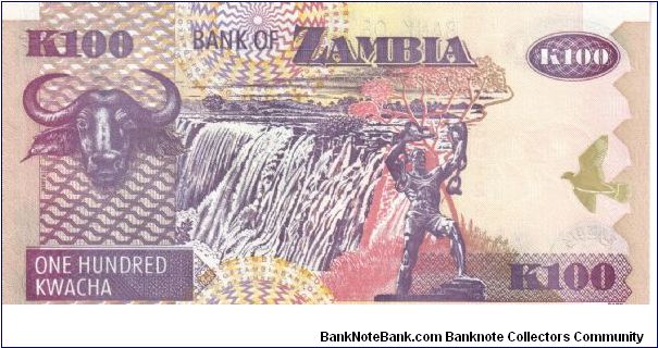 Banknote from Zambia year 2003