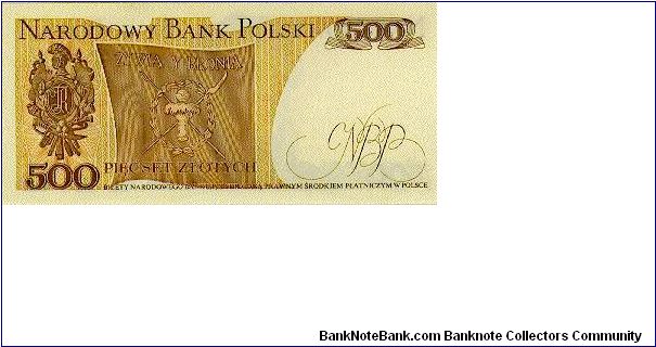 Banknote from Poland year 1982