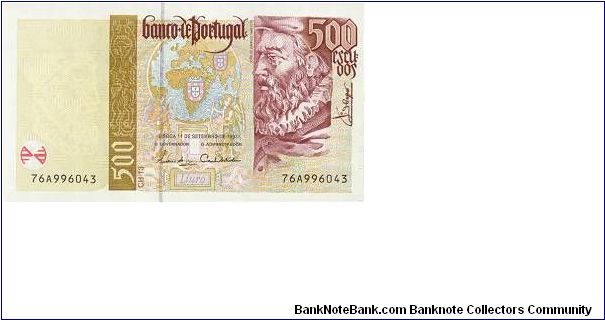 500 Escudos * 1997 * P-187 Banknote