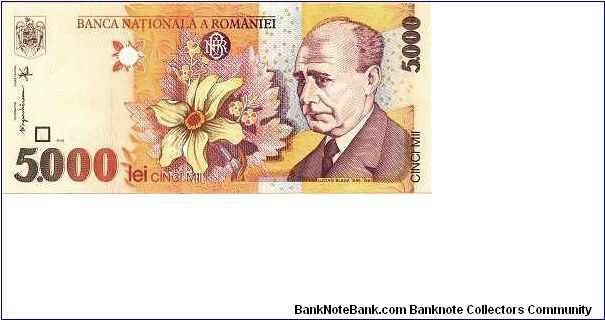 5.000 Lei * 1998 * P-107 Banknote