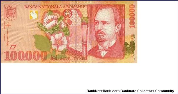 100.000 Lei * 1998 * P-110 Banknote