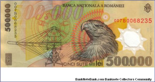 Banknote from Romania year 2000