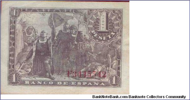 Banknote from Spain year 1943