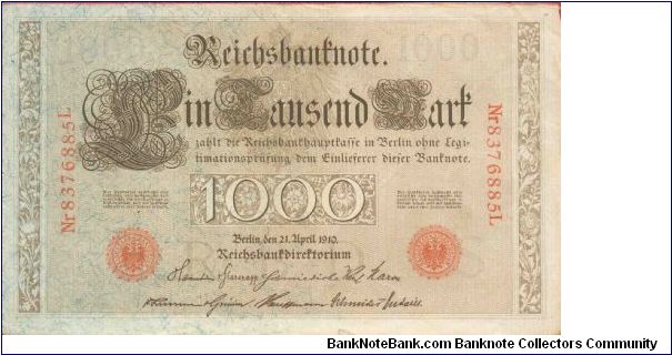 1000 Marcos Banknote