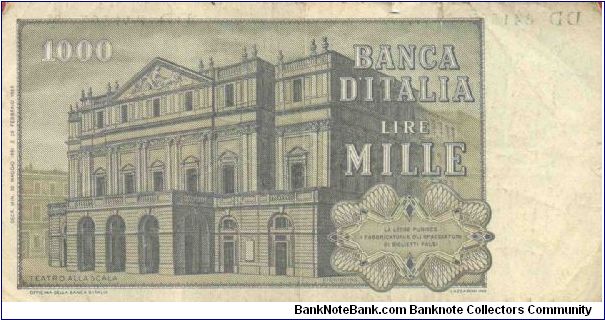 Banknote from Italy year 1981