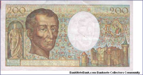 Banknote from France year 1981