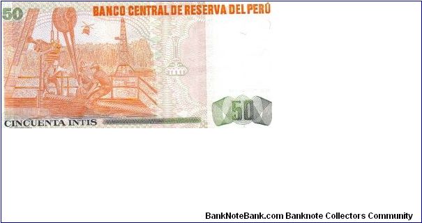Banknote from Peru year 1987
