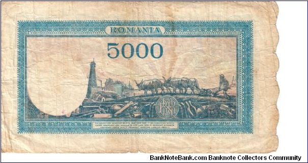 Banknote from Romania year 1945
