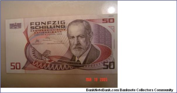 Austria P-149 50 Schilling 1986 (1987) Banknote