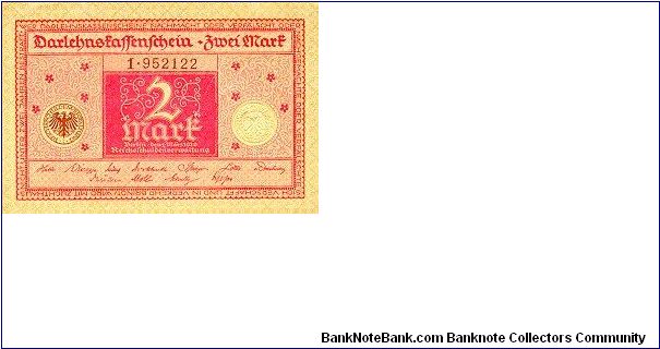 2 Mark * 1920 * P-59 Banknote