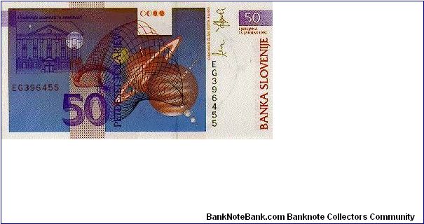 Banknote from Slovenia year 1992