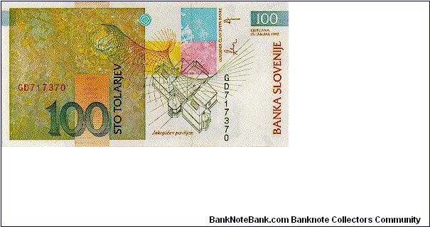 Banknote from Slovenia year 1992