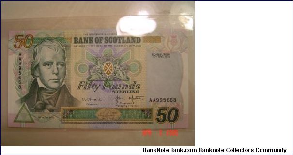 Scotland P-122 50 Pounds 1999 Banknote