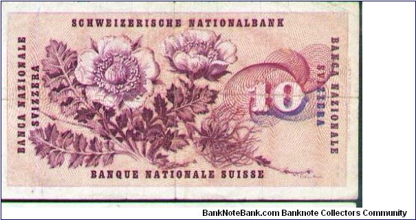 Banknote from Switzerland year 1964