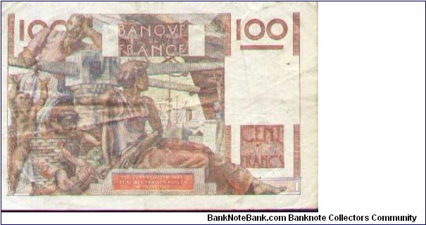 Banknote from France year 1952