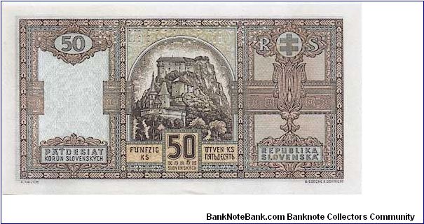 Banknote from Slovakia year 1940