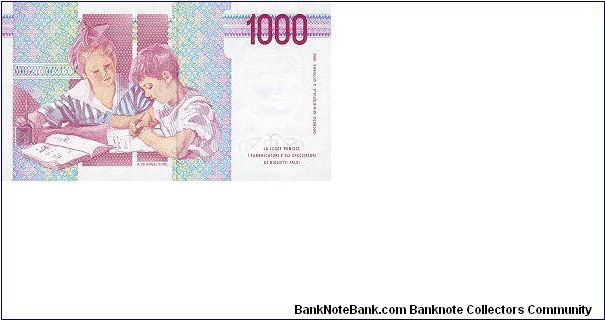 Banknote from Italy year 1990