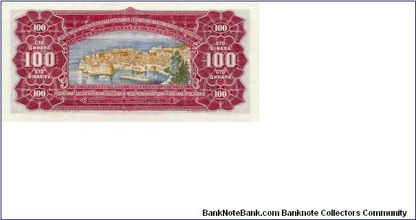 Banknote from Yugoslavia year 1955