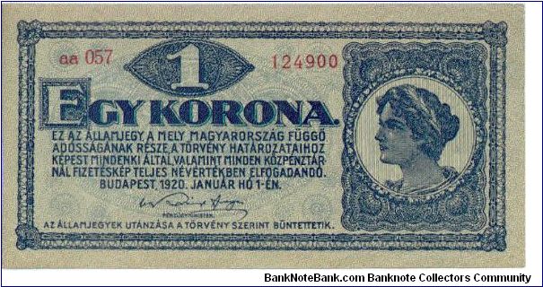 1 Korona Banknote