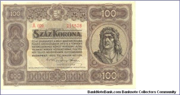 100 Korona Banknote