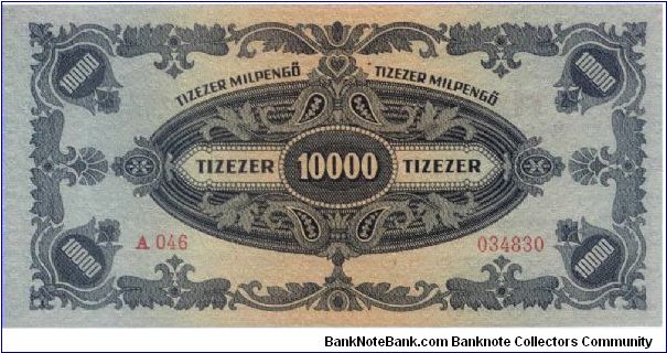 Banknote from Hungary year 1946