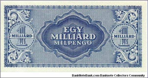 Banknote from Hungary year 1946