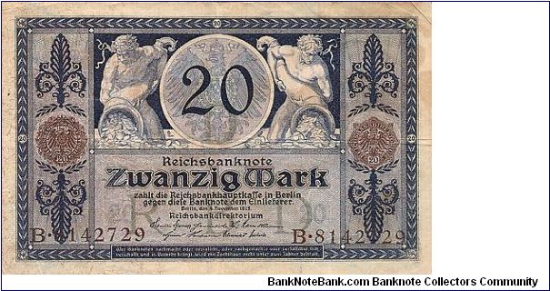 20 Mark
Reichsbanknote Banknote