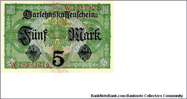 Banknote from Germany year 1917