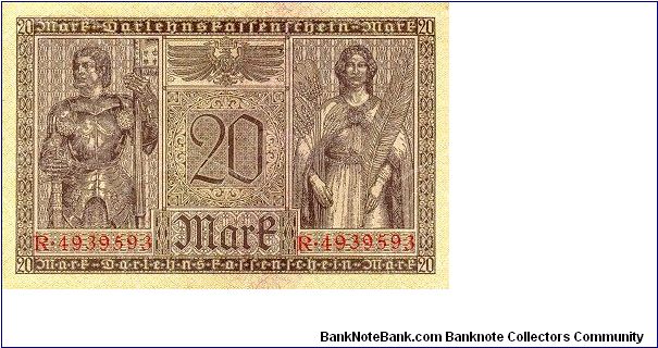 Banknote from Germany year 1918