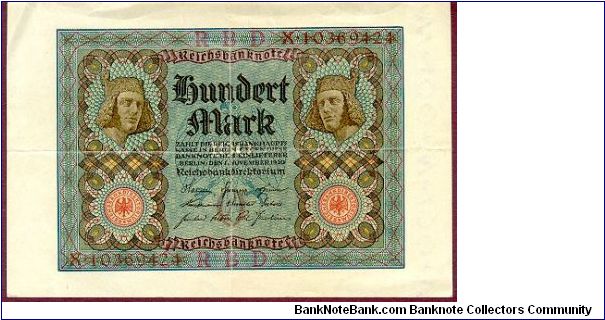 100 Mark
Reichsbanknote Banknote