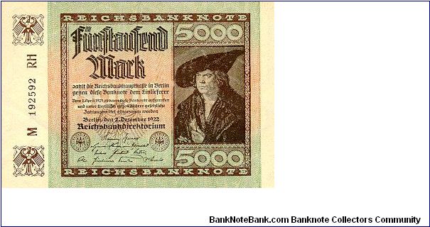 5.000 Mark
Reichsbanknote Banknote