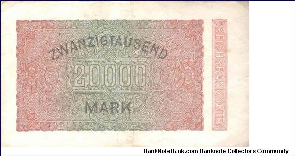 Banknote from Germany year 1923