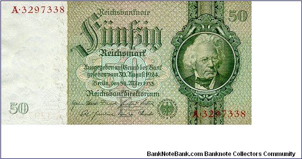 50 Reichsmark
Reichsbanknote Banknote