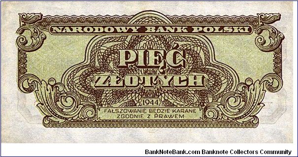 Banknote from Poland year 1944