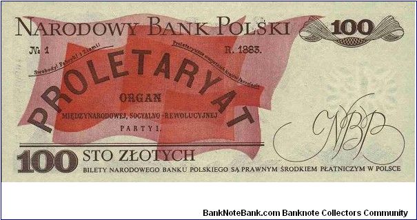 Banknote from Poland year 1986