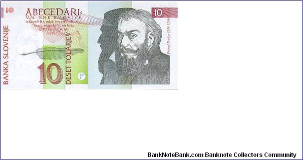 10 Tolarjev Banknote