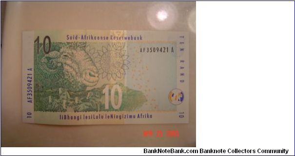 Banknote from South Africa year 2005