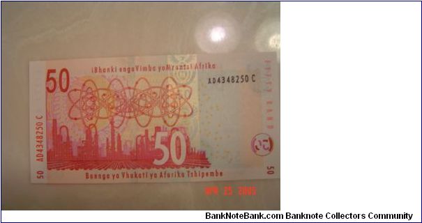 Banknote from South Africa year 2005